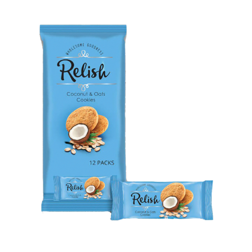 ريليش كوكيز جوز الهند والشوفان، 12 عبوة